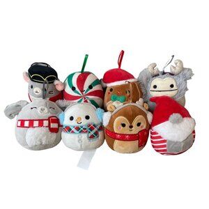 2022 Christmas Squishmallow 4.5"  Kellytoy Lot of 8 Small
